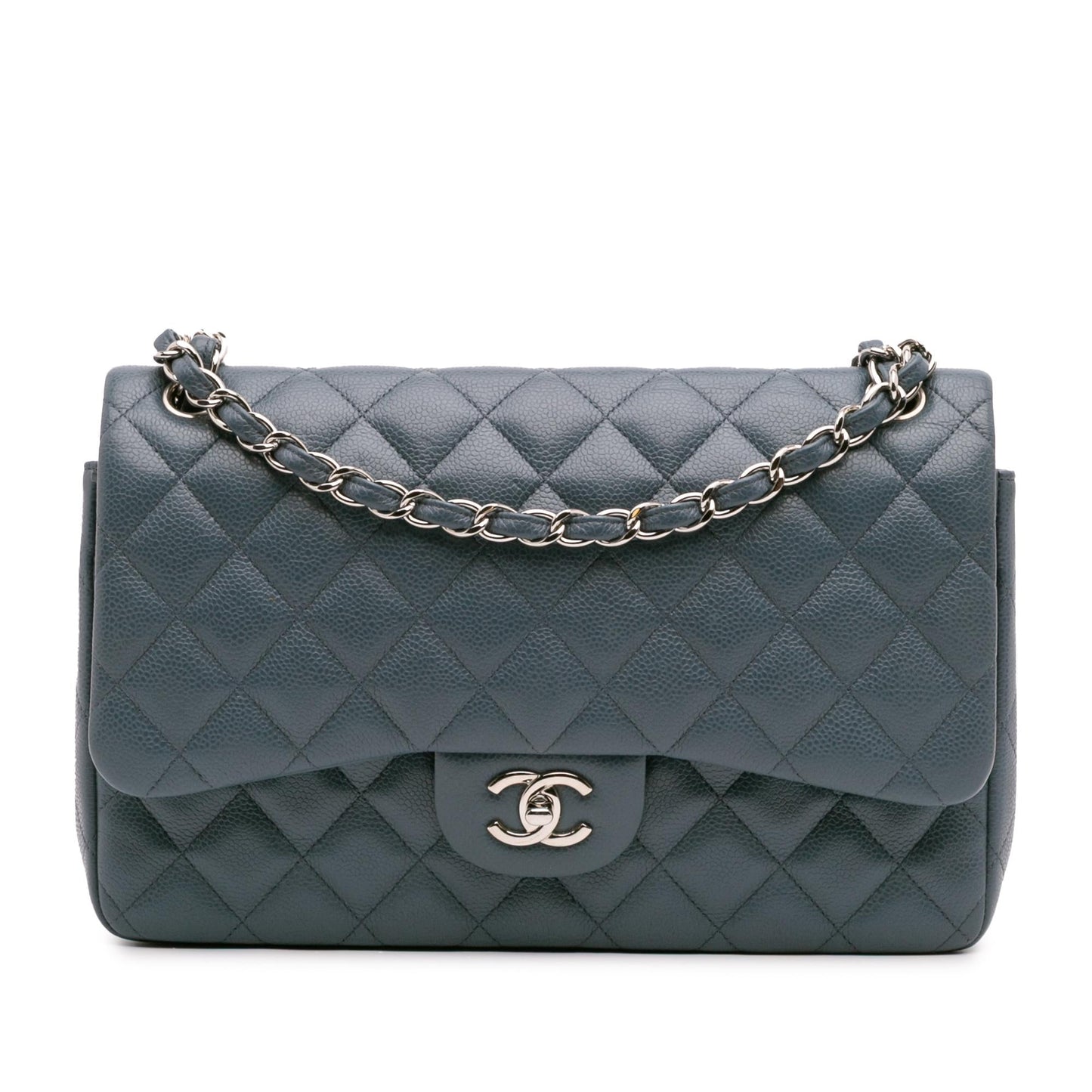 Chanel Jumbo Classic Caviar Double Flap Handbag Flap 23