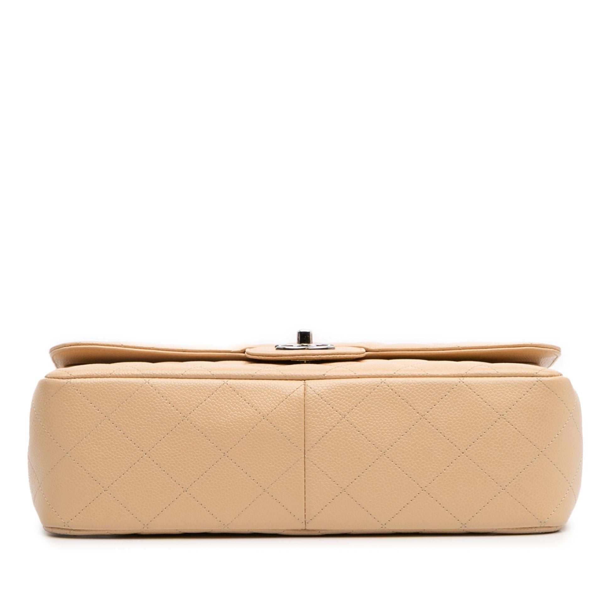 Chanel Jumbo Classic Caviar Double Flap Handbag Flap 27