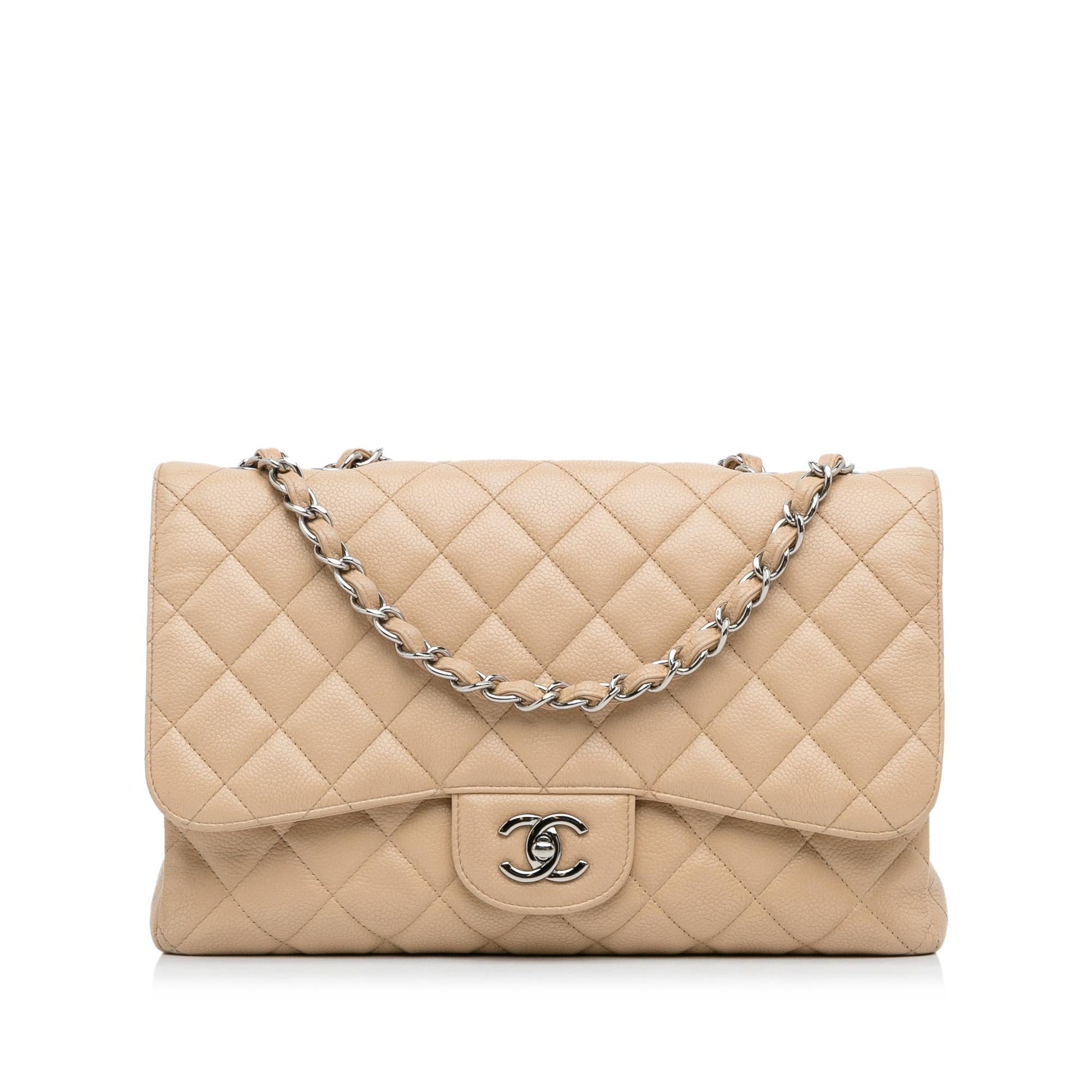 Chanel Jumbo Classic Caviar Single Flap SHG-HUCSq6 Shoulder Bag
