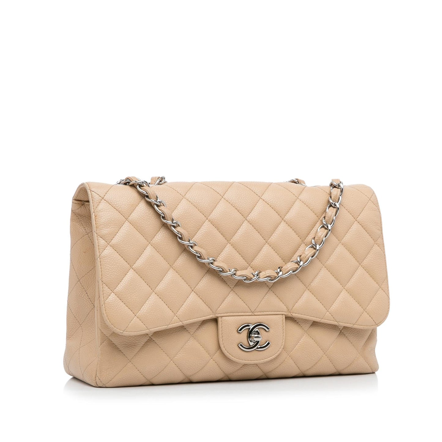 Chanel Jumbo Classic Caviar Single Flap SHG-HUCSq6 Shoulder Bag