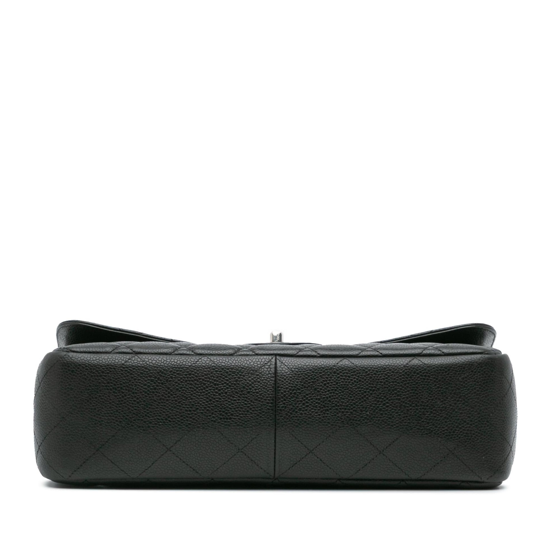 Chanel Jumbo Classic Caviar Single Flap Handbag Single Flap