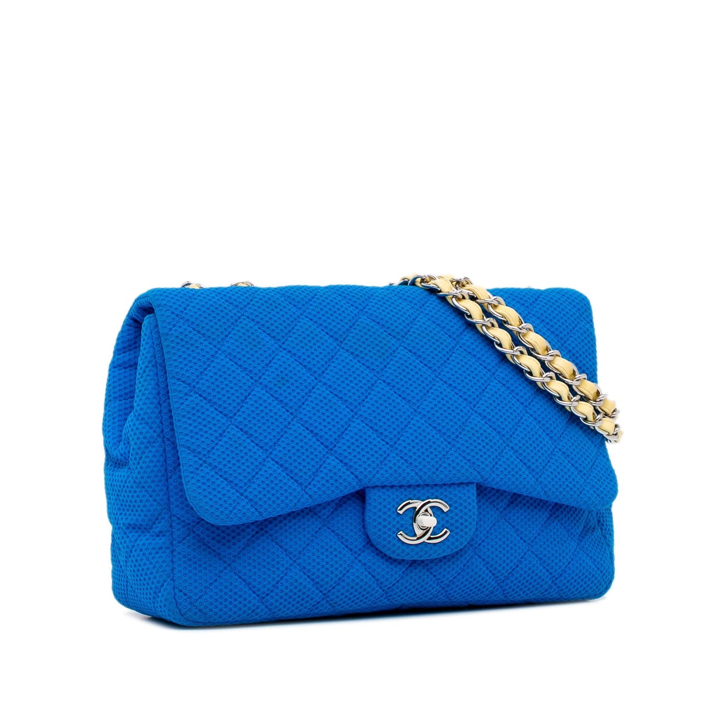 Chanel Jumbo Classic Jersey Single Flap SHG-vOf3cS Handbag