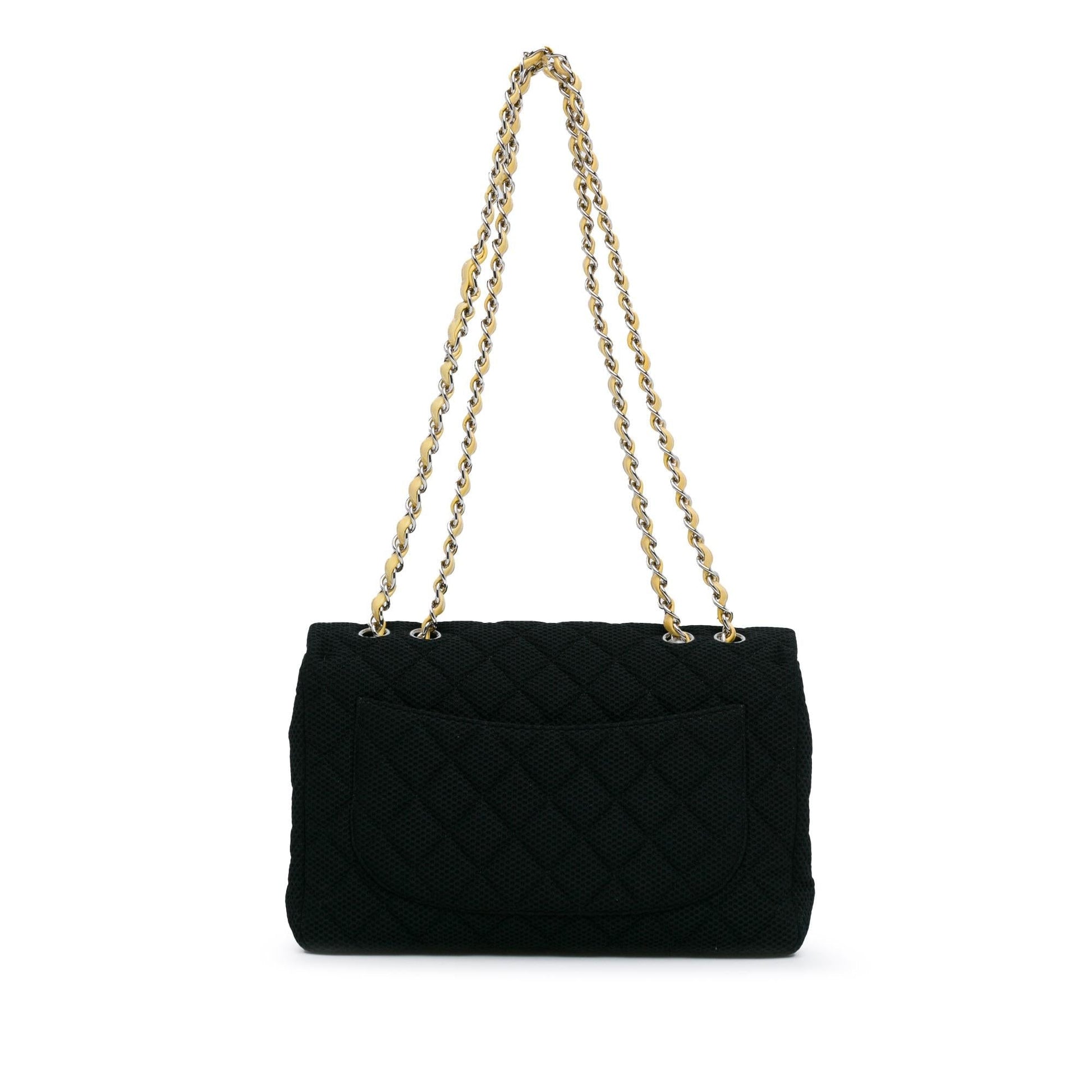 Chanel Jumbo Classic Jersey Single Flap SHG-X4hoLJ Handbag