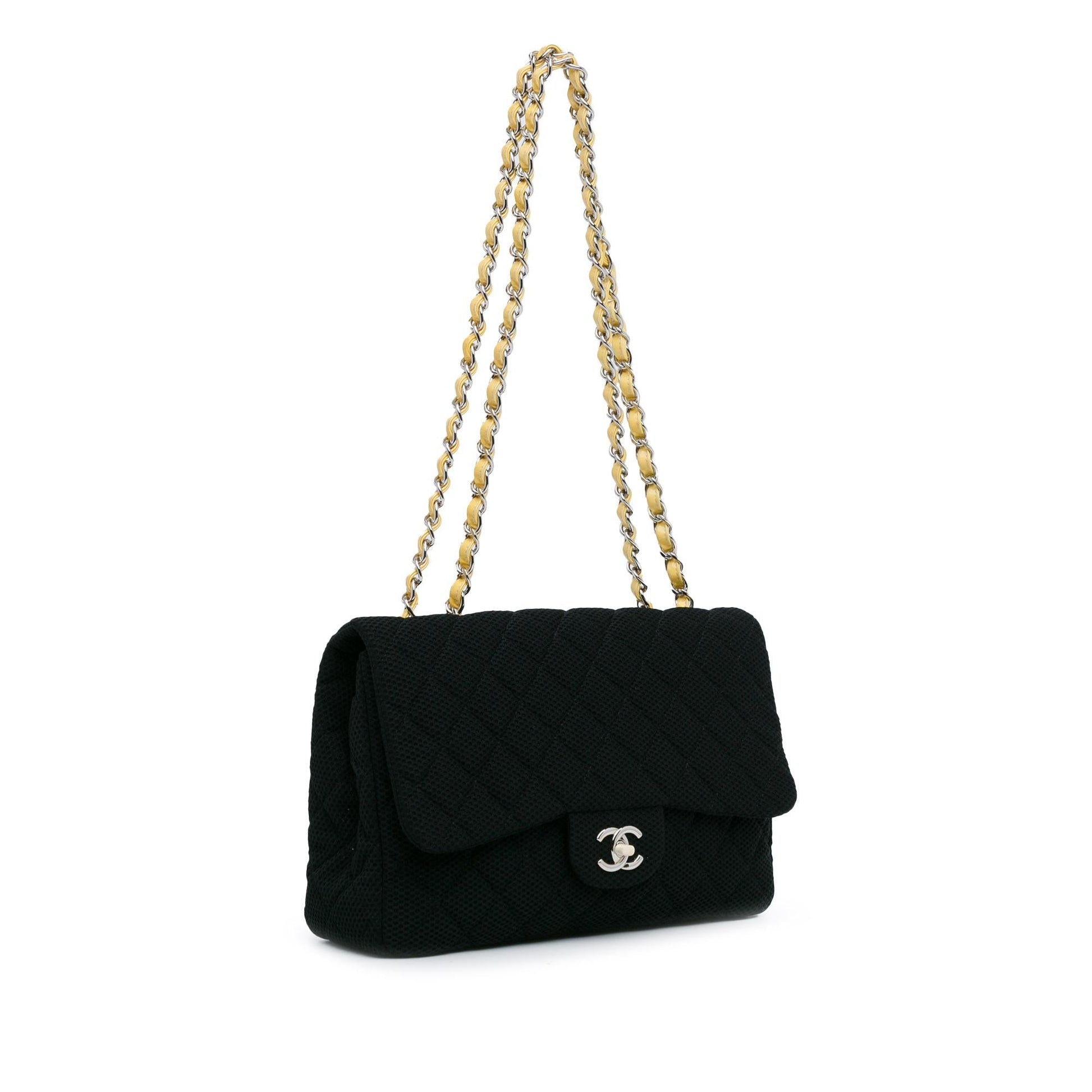 Chanel Jumbo Classic Jersey Single Flap (SHG-X4hoLJ)