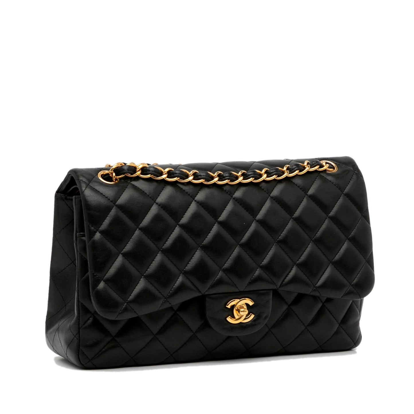 Chanel Jumbo Classic Lambskin Double Flap SHG-ztAqmL Handbag