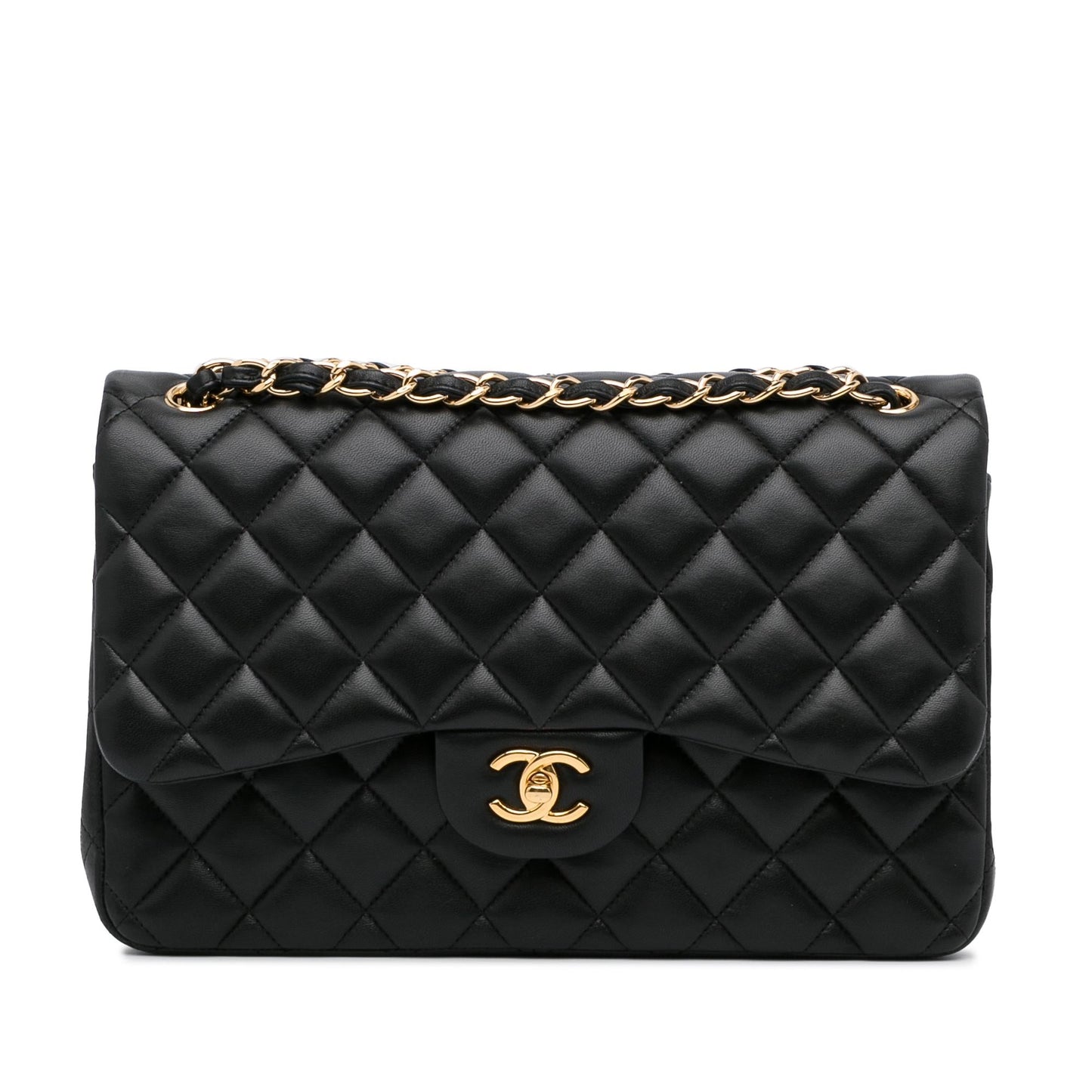 Chanel Jumbo Classic Lambskin Double Flap SHG-Bvc5Ul Handbag