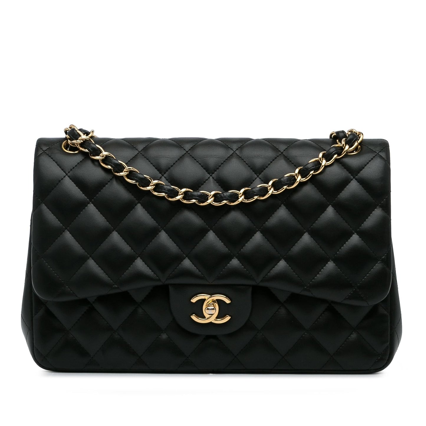 Chanel Jumbo Classic Lambskin Double Flap SHG-j2TOdY Handbag