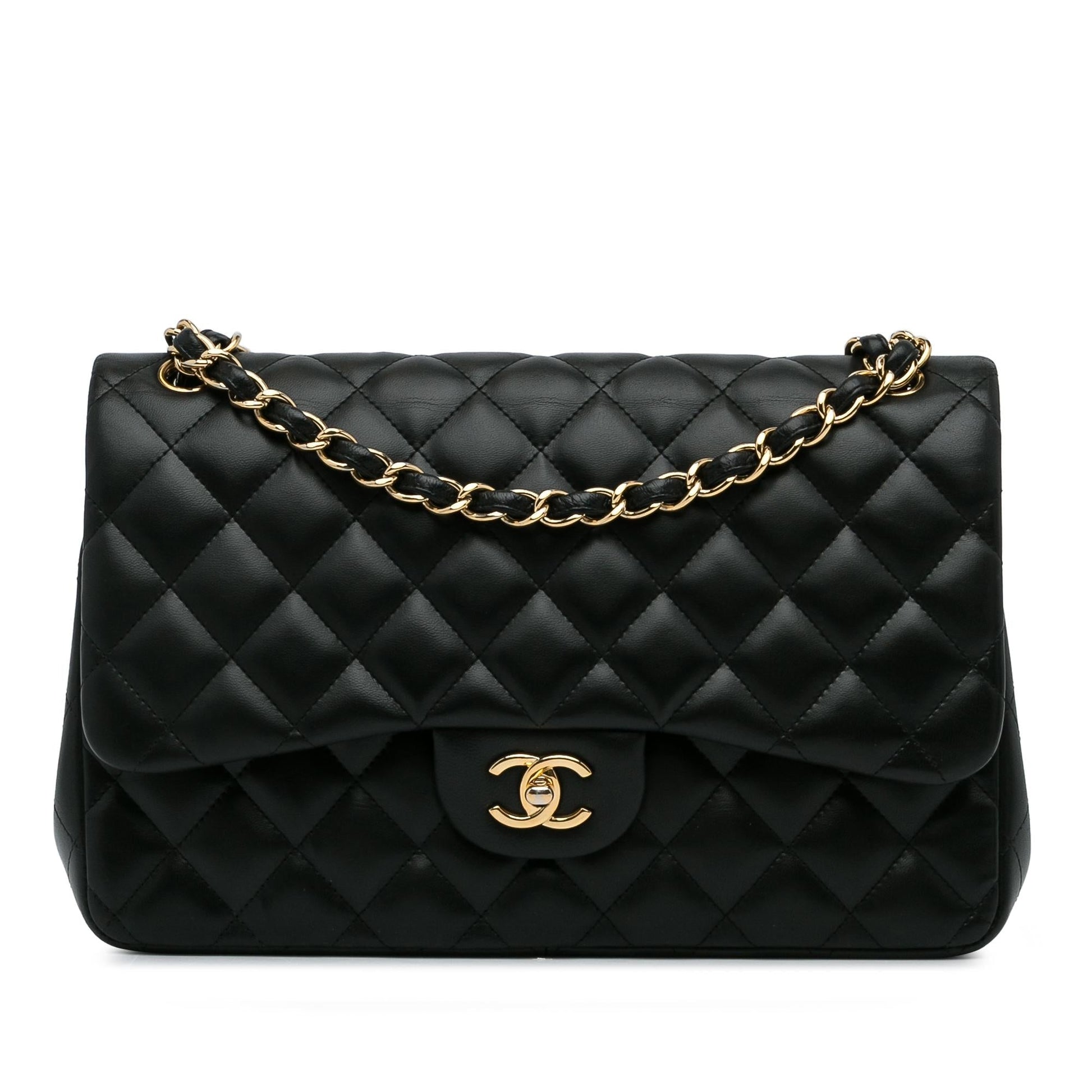 Chanel Jumbo Classic Lambskin Double Flap SHG-j2TOdY Handbag