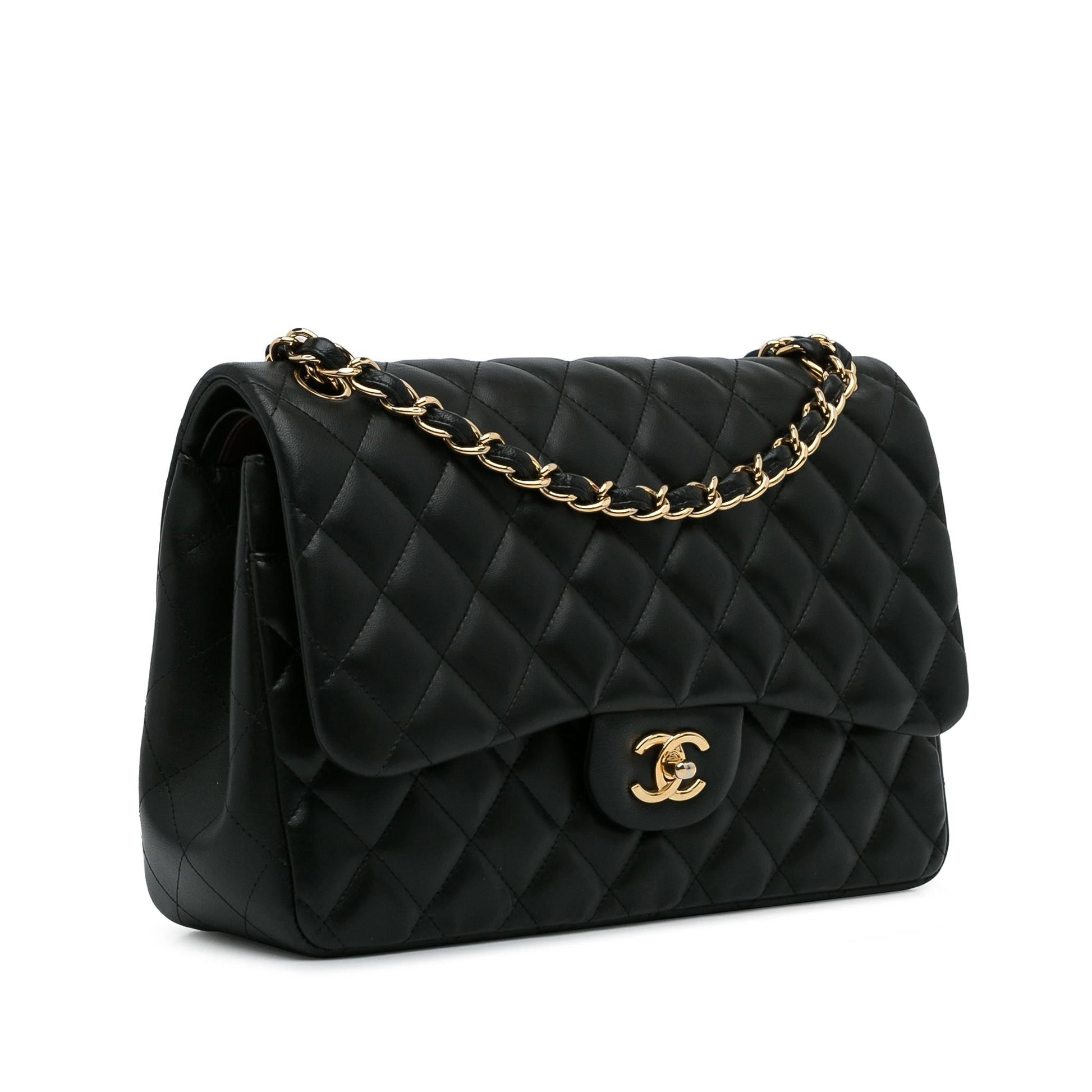 Chanel Jumbo Classic Lambskin Double Flap SHG-j2TOdY Handbag