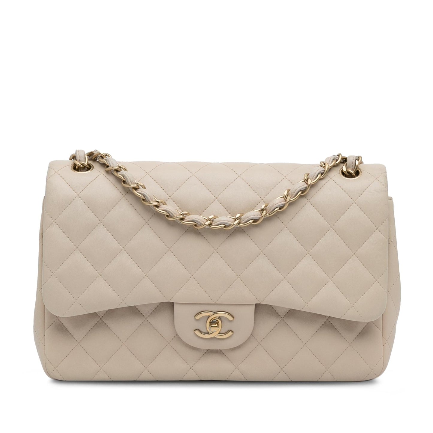 Chanel Jumbo Classic Lambskin Double Flap SHG-71EeWJ Handbag