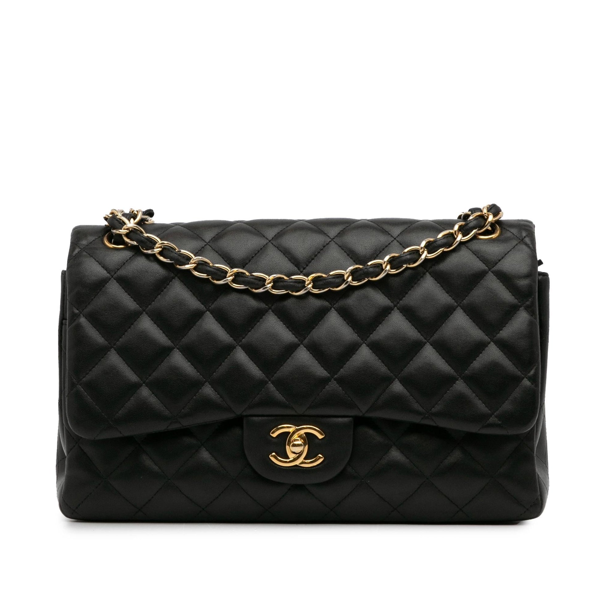 Chanel Jumbo Classic Lambskin Double Flap (Shg-Fybqvd) Bag