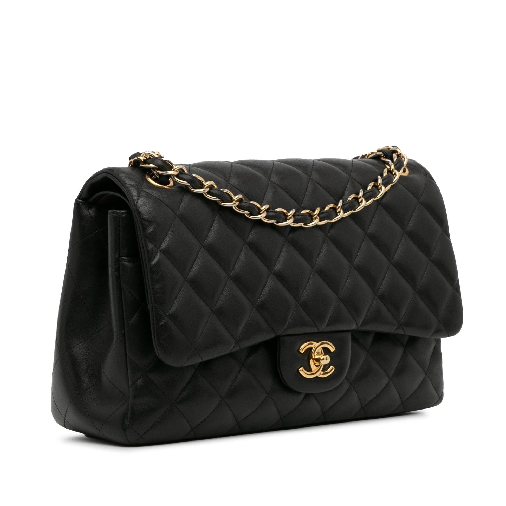 Chanel Jumbo Classic Lambskin Double Flap SHG-FyBqVD Handbag