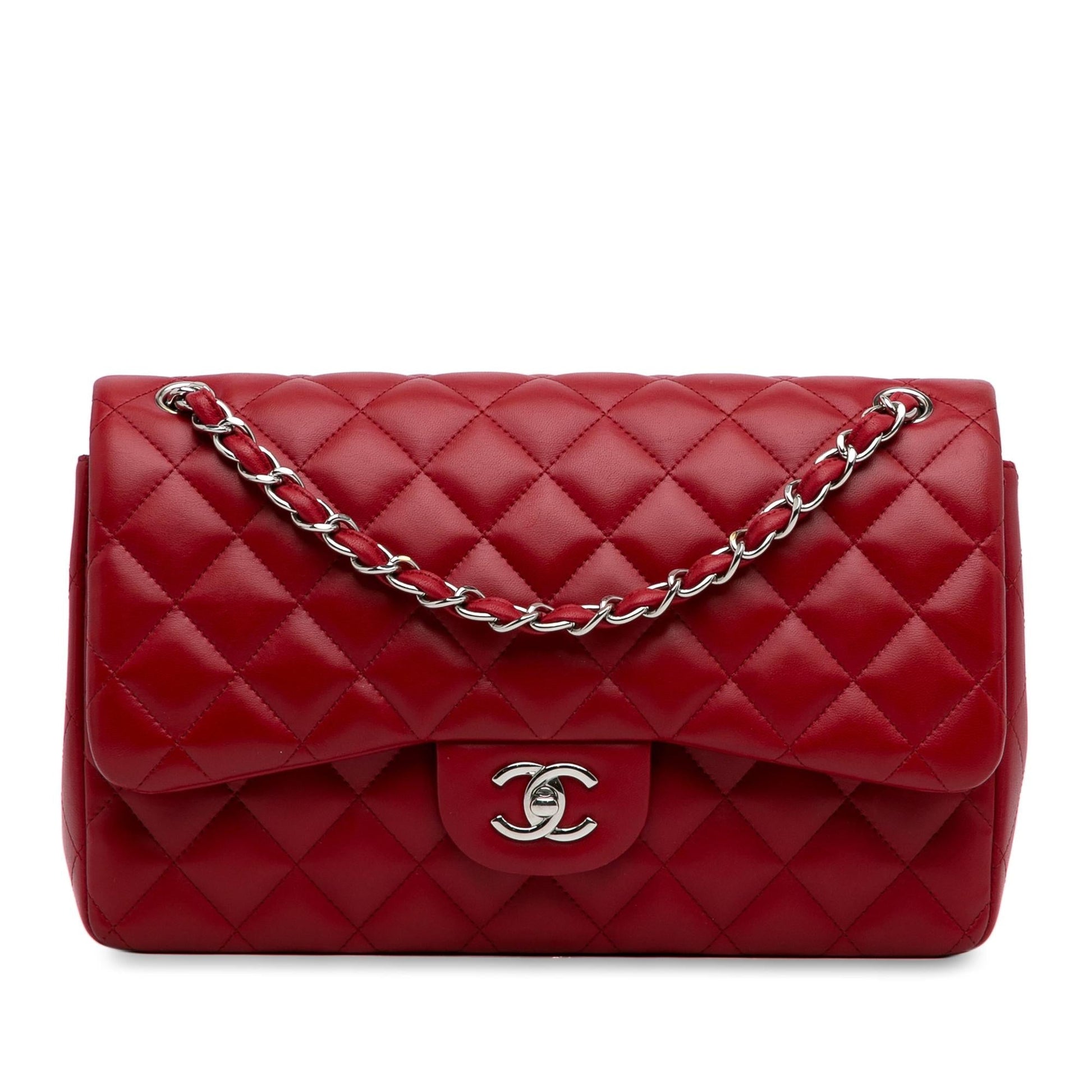 Chanel Jumbo Classic Lambskin Double Flap (Shg-47Emtg) Bag