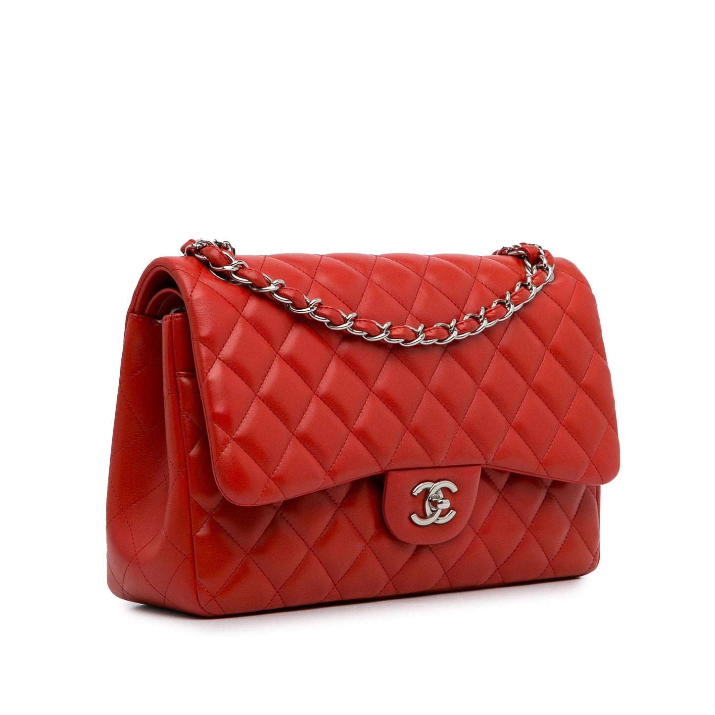 Chanel Jumbo Classic Lambskin Double Flap Handbag