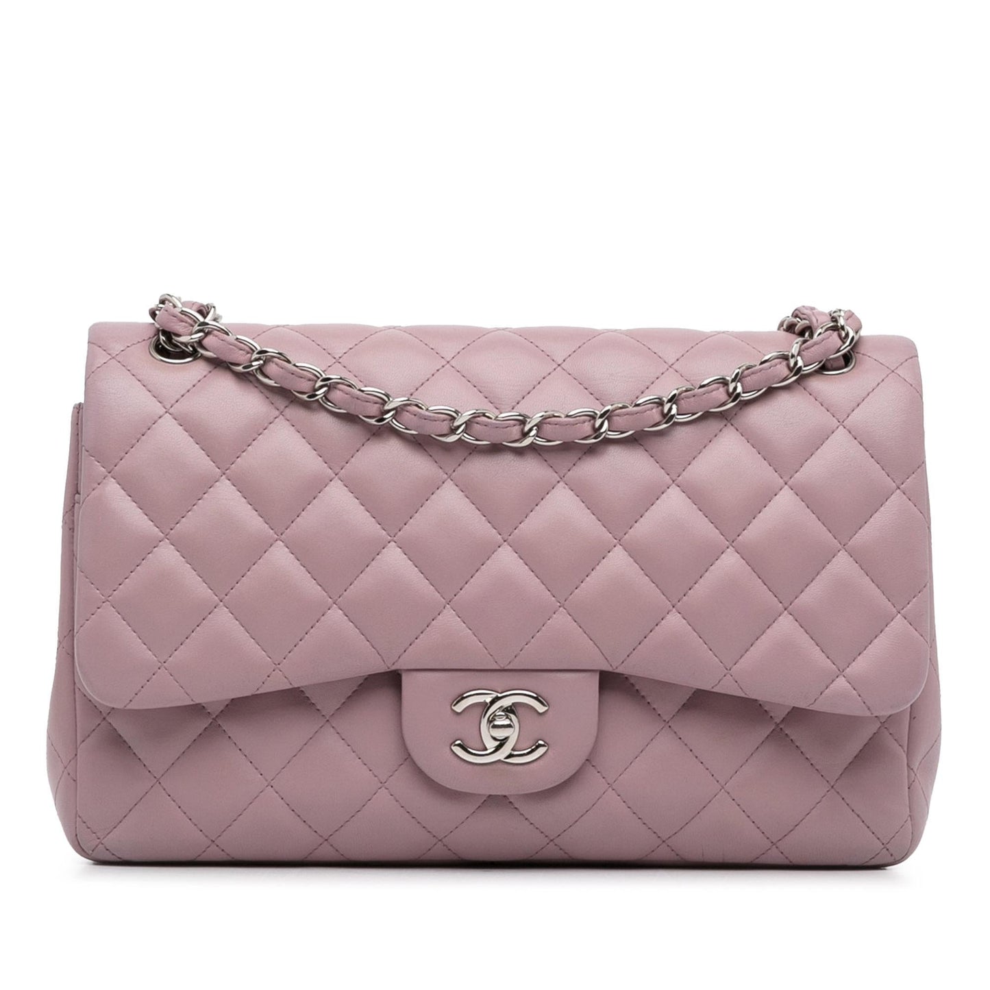 Chanel Jumbo Classic Lambskin Double Flap (Shg-Ykf1S1) Bag