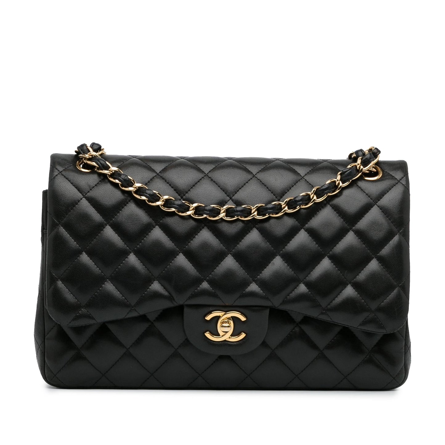 Chanel Jumbo Classic Lambskin Double Flap SHG-yj9hwp Handbag