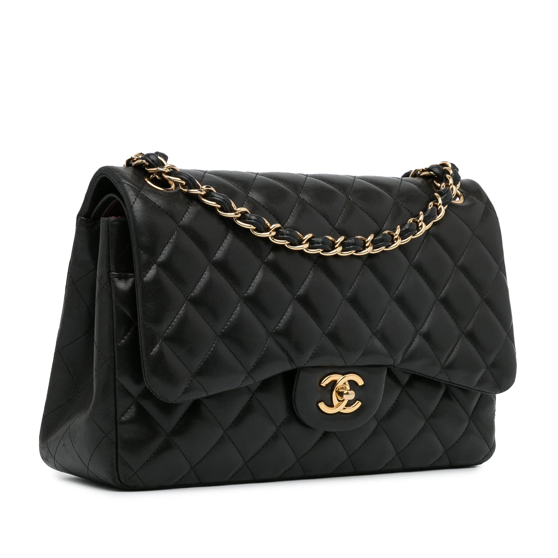 Chanel Jumbo Classic Lambskin Double Flap (Shg-Yj9Hwp) Bag