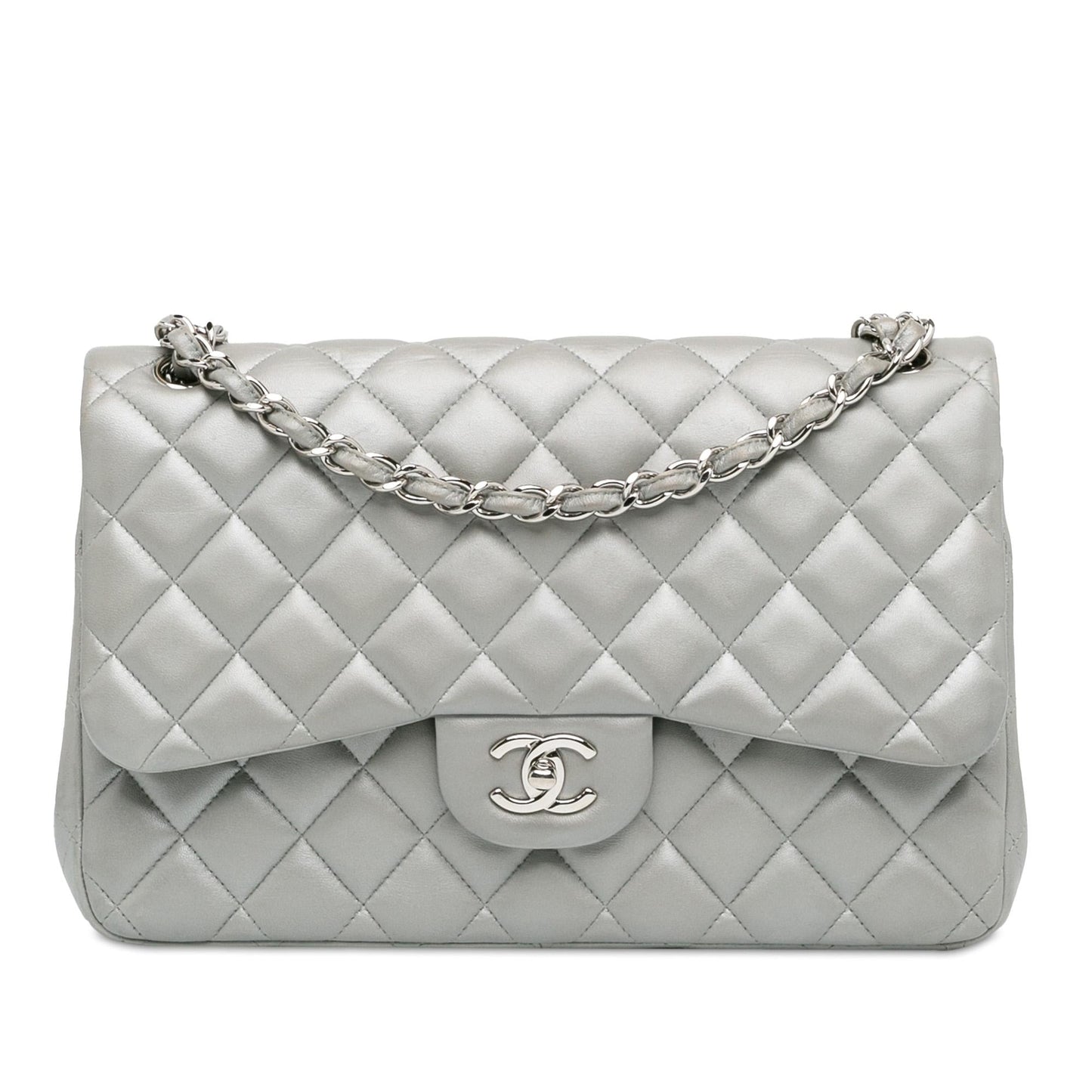 Chanel Jumbo Classic Lambskin Double Flap (Shg-Ffe2Ds) Bag