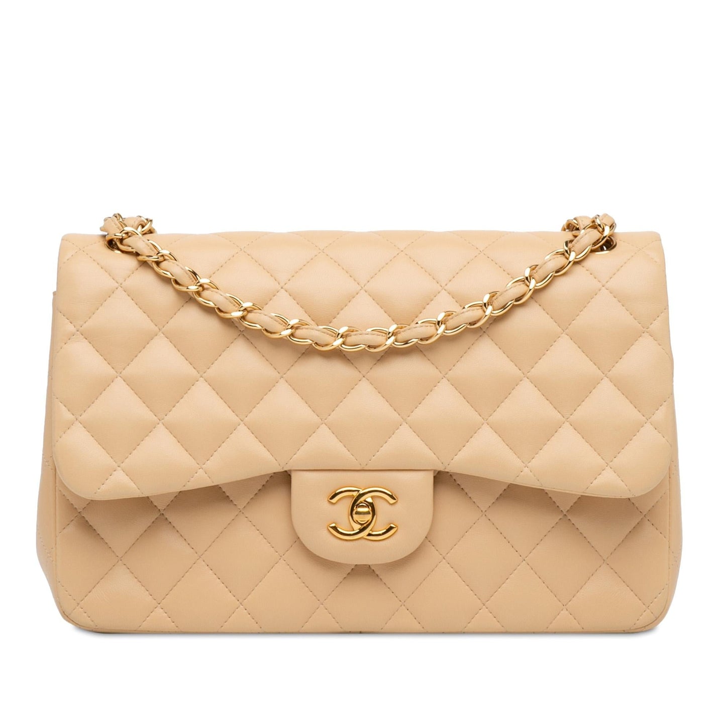 Chanel Jumbo Classic Lambskin Double Flap (Shg-Evy6Et) Bag