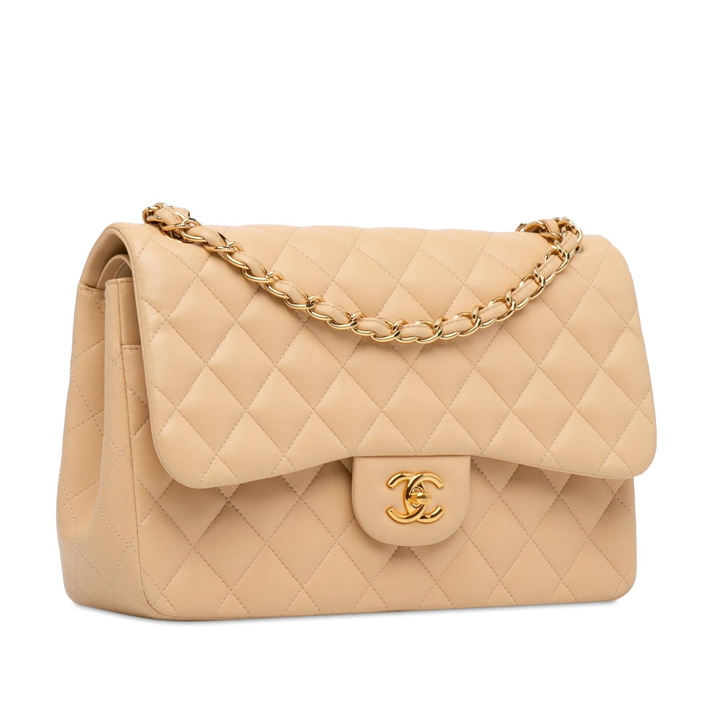 Chanel Jumbo Classic Lambskin Double Flap (Shg-Evy6Et) Bag