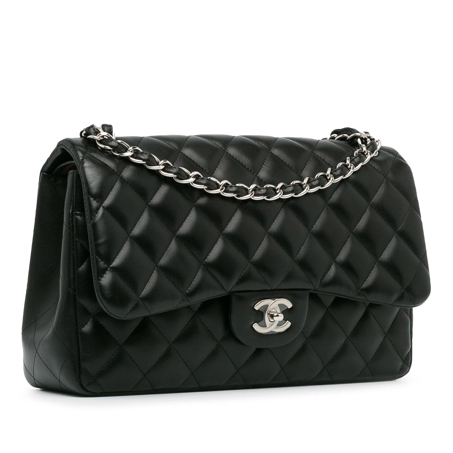 Chanel Jumbo Classic Lambskin Double Flap SHG-WX0kkI Handbag
