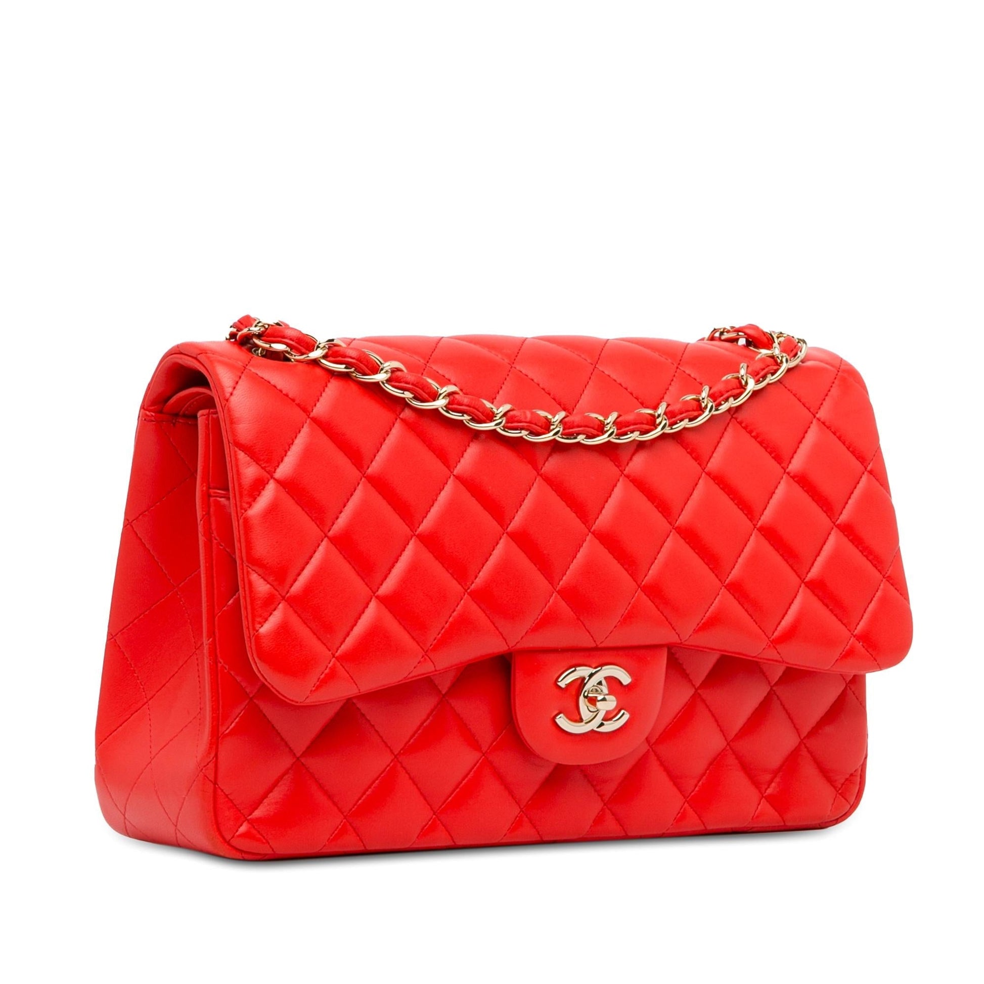 Chanel Jumbo Classic Lambskin Double Flap SHG-UmY2Vt Handbag