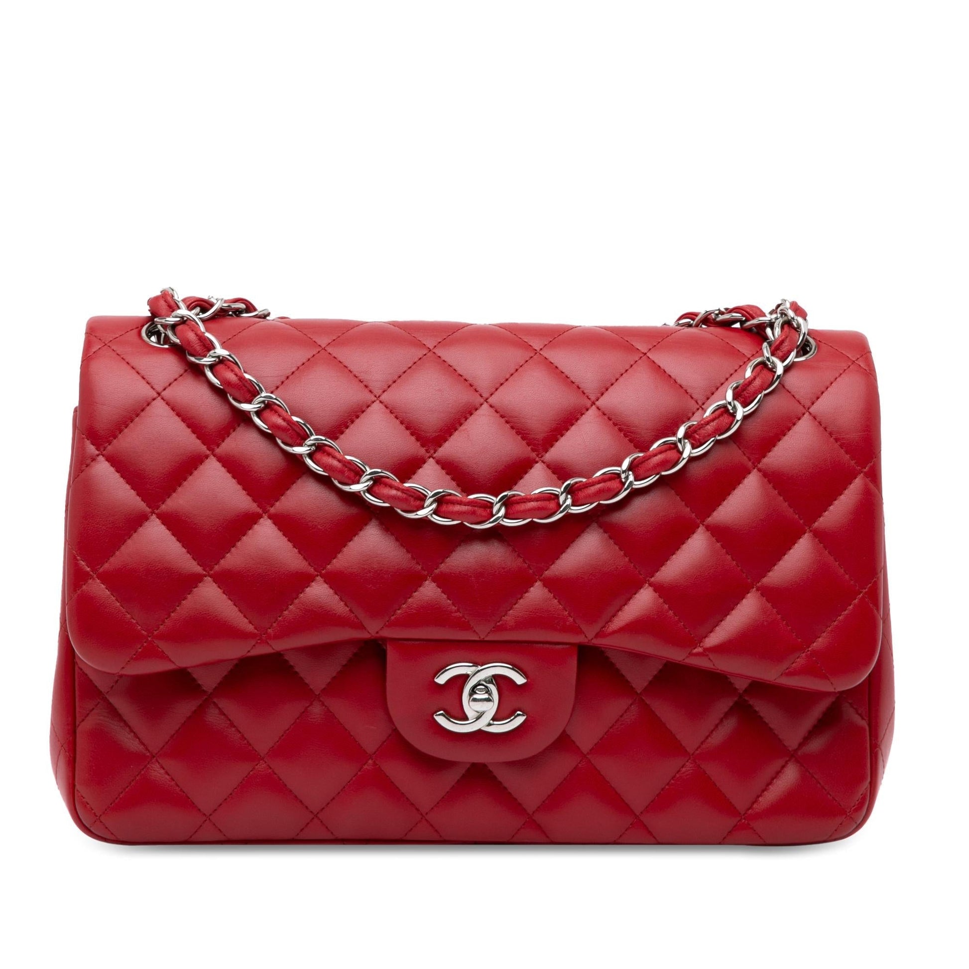 Chanel Jumbo Classic Lambskin Double Flap (Shg-Tniklt) Bag