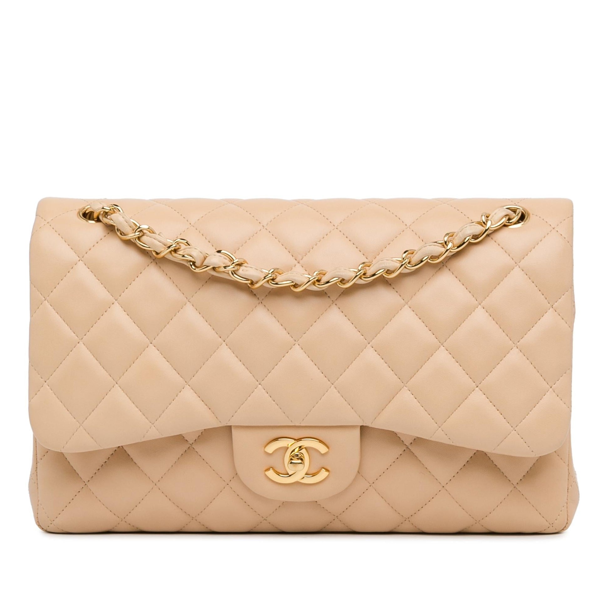 Chanel Jumbo Classic Lambskin Double Flap (Shg-Ftoyqz) Bag