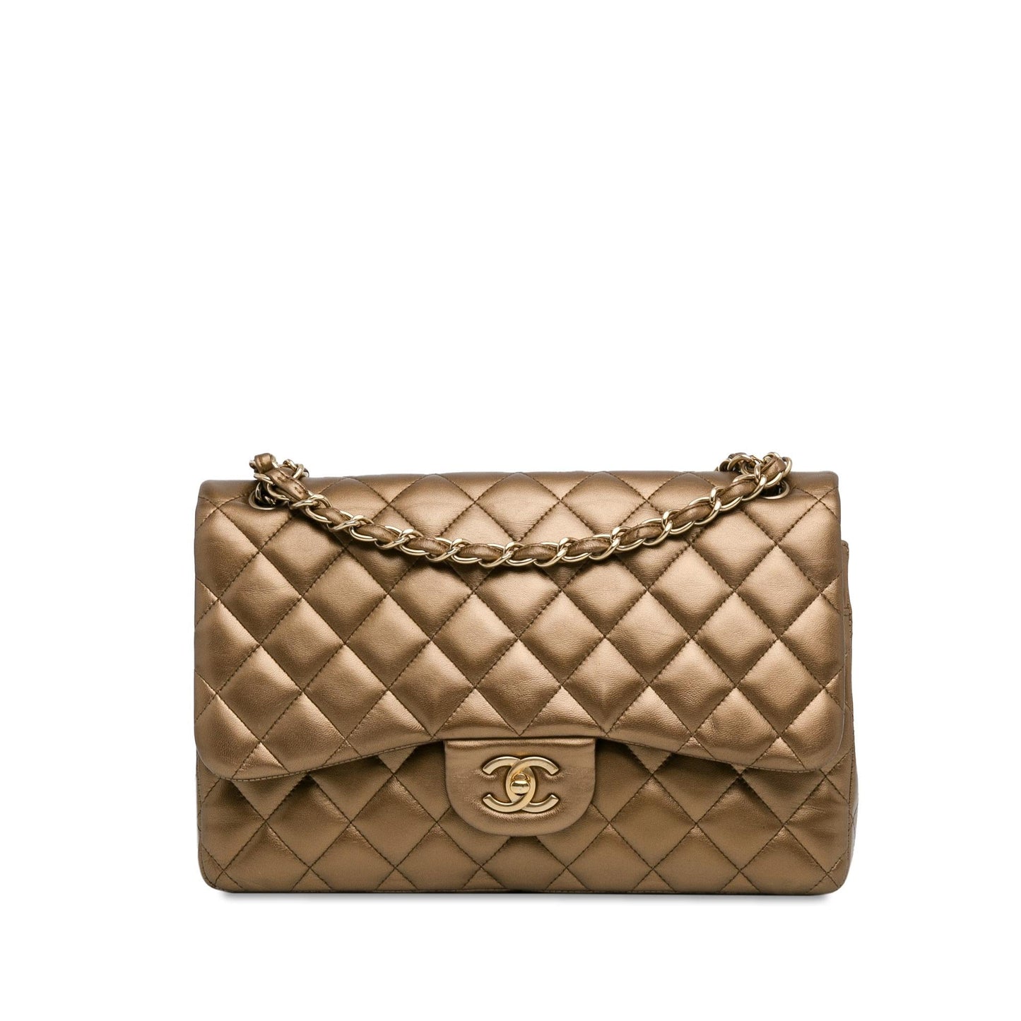 Chanel Jumbo Classic Lambskin Double Flap SHG-hZQv8E Handbag