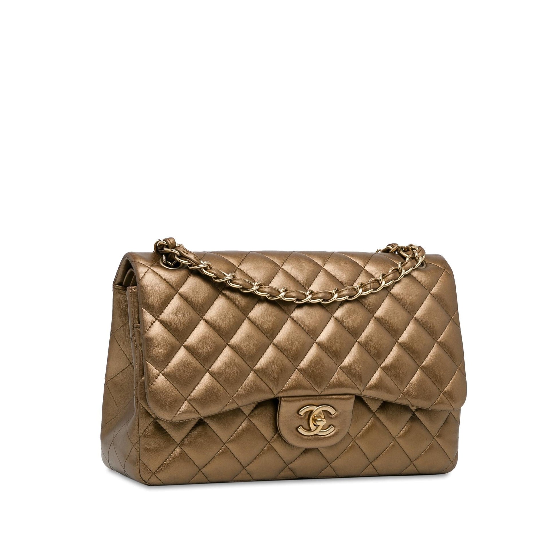 Chanel Jumbo Classic Lambskin Double Flap SHG-hZQv8E Handbag