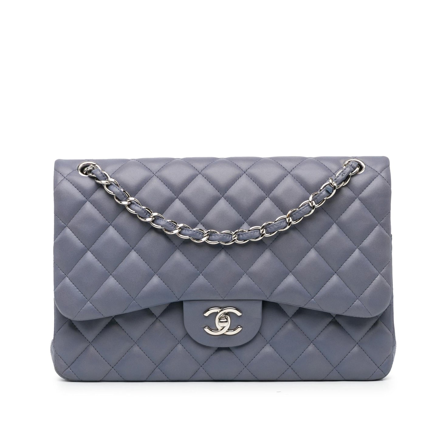 Chanel Jumbo Classic Lambskin Double Flap SHG-RWYwGr Handbag