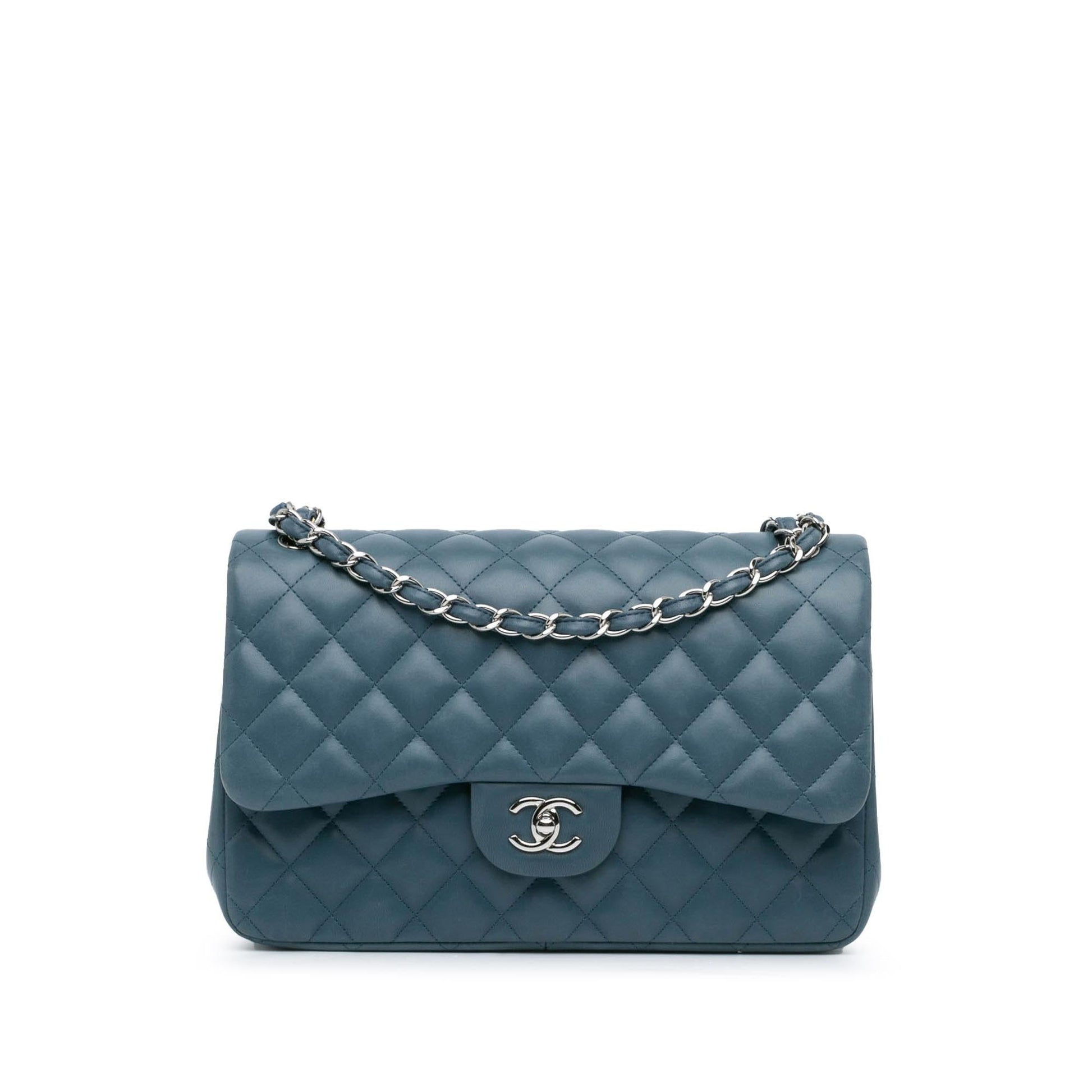 Chanel Jumbo Classic Lambskin Double Flap Handbag