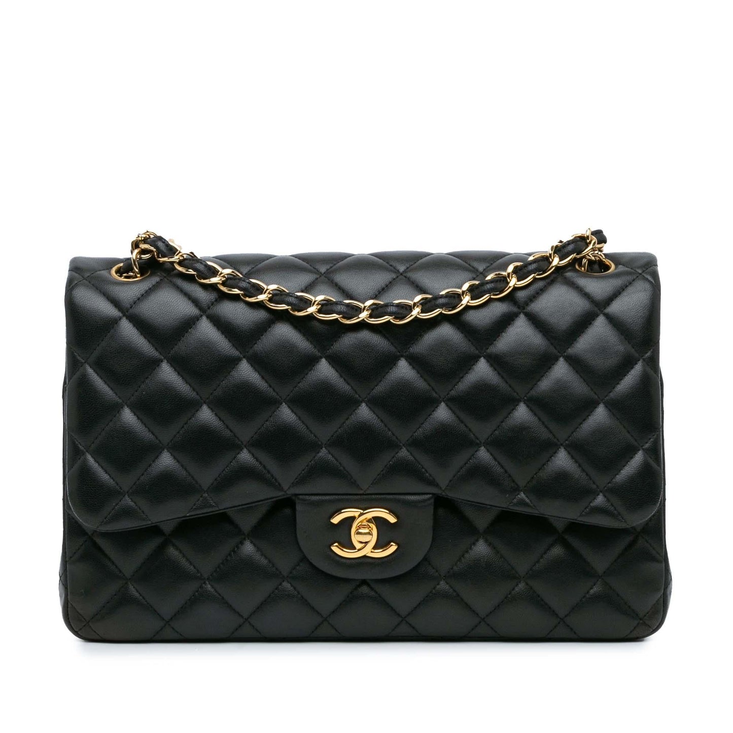 Chanel Jumbo Classic Lambskin Double Flap SHG-wI9FfE Handbag