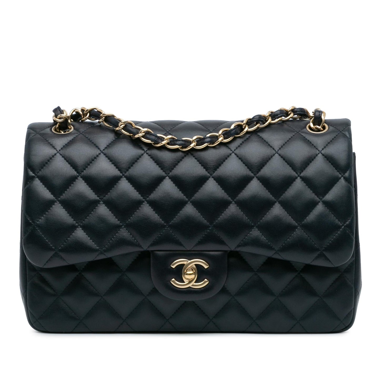 Chanel Jumbo Classic Lambskin Double Flap Handbag Shg C3Nczs