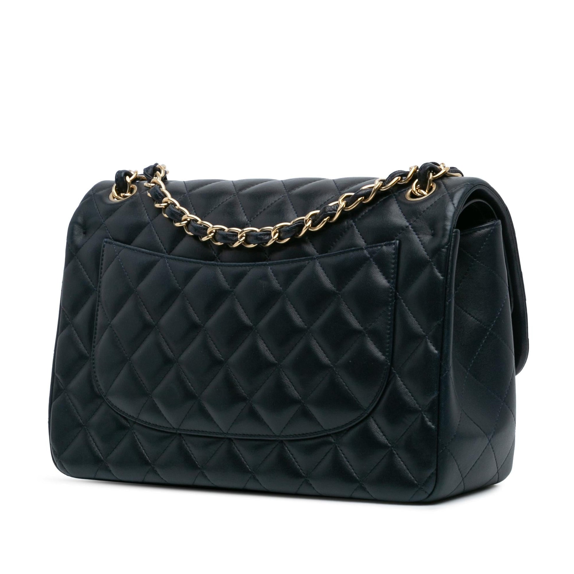 Chanel Jumbo Classic Lambskin Double Flap Handbag Shg C3Nczs