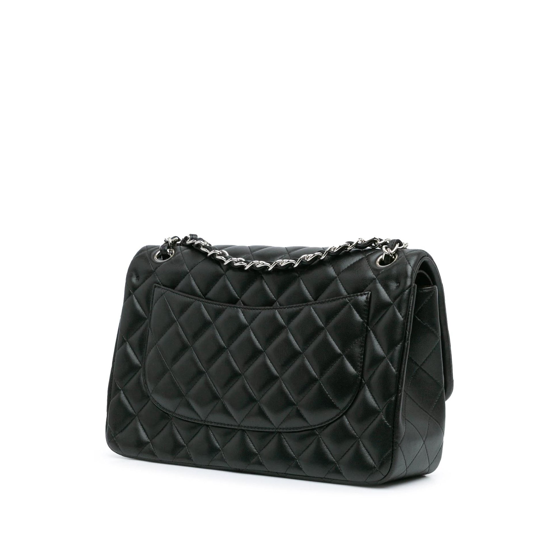 Chanel Jumbo Classic Lambskin Double Flap Handbag Shg Nzgthw