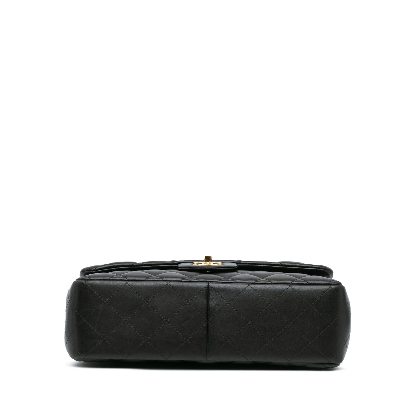 Chanel Jumbo Classic Lambskin Double Flap Handbag Shg Dzdhmv
