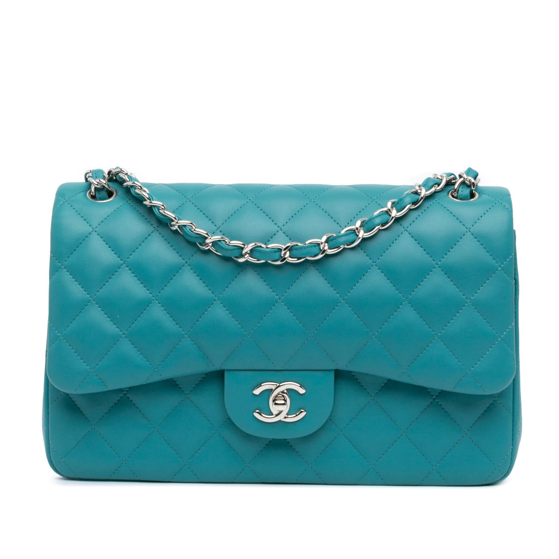 Chanel Jumbo Classic Lambskin Double Flap Handbag Shg Kffxad