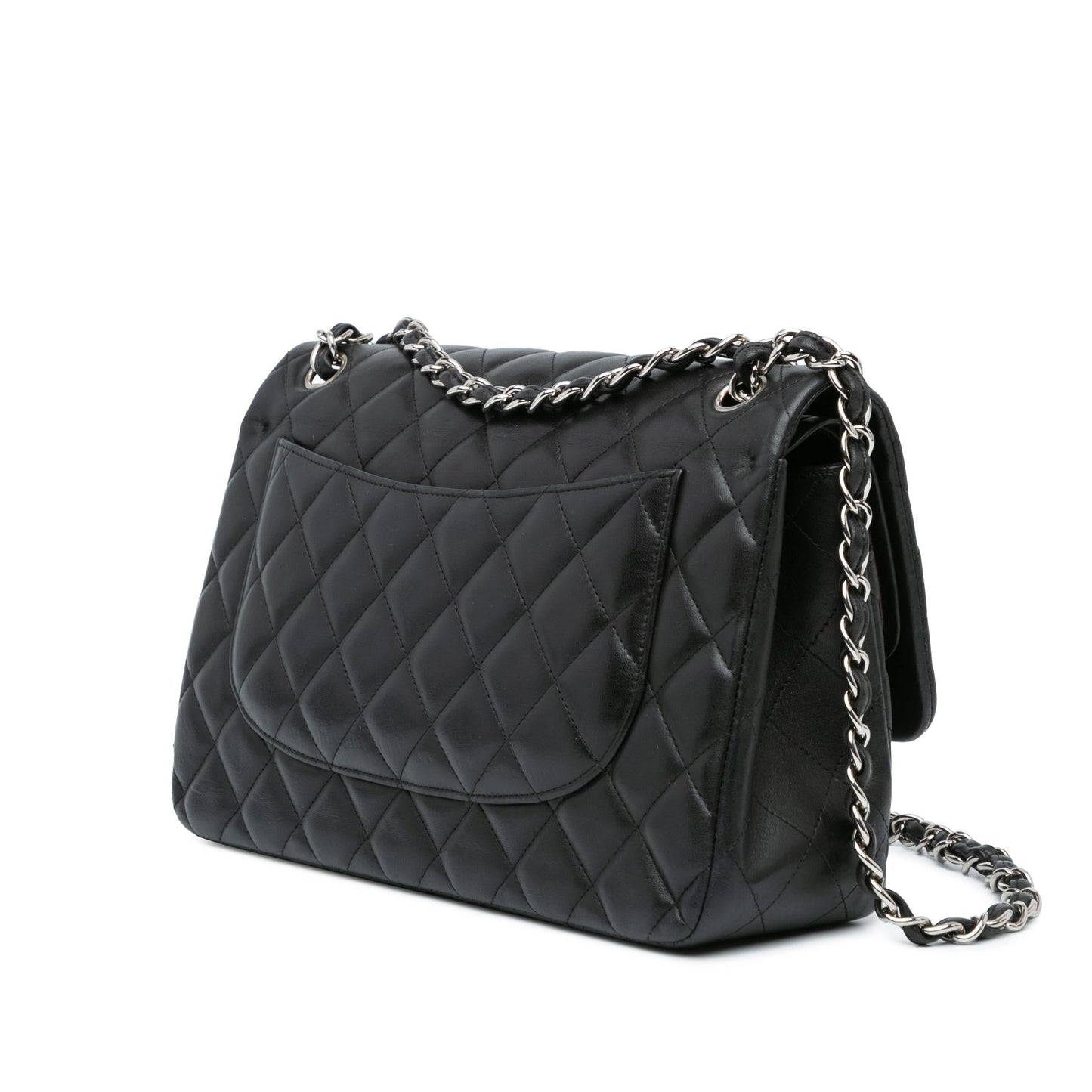 Chanel Jumbo Classic Lambskin Double Flap Handbag Shg T2Xnq8
