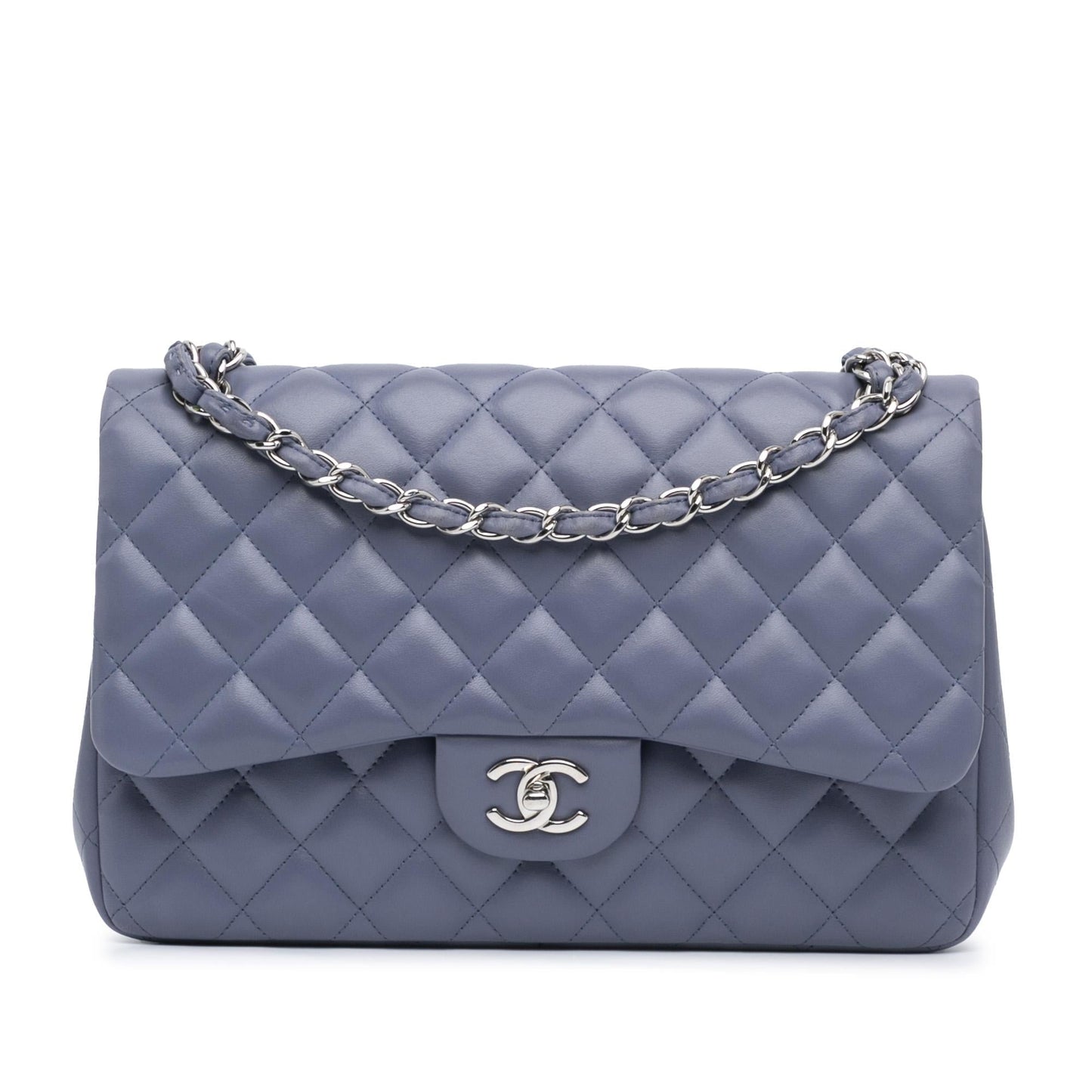 Chanel Jumbo Classic Lambskin Double Flap Handbag Shg 70P2En