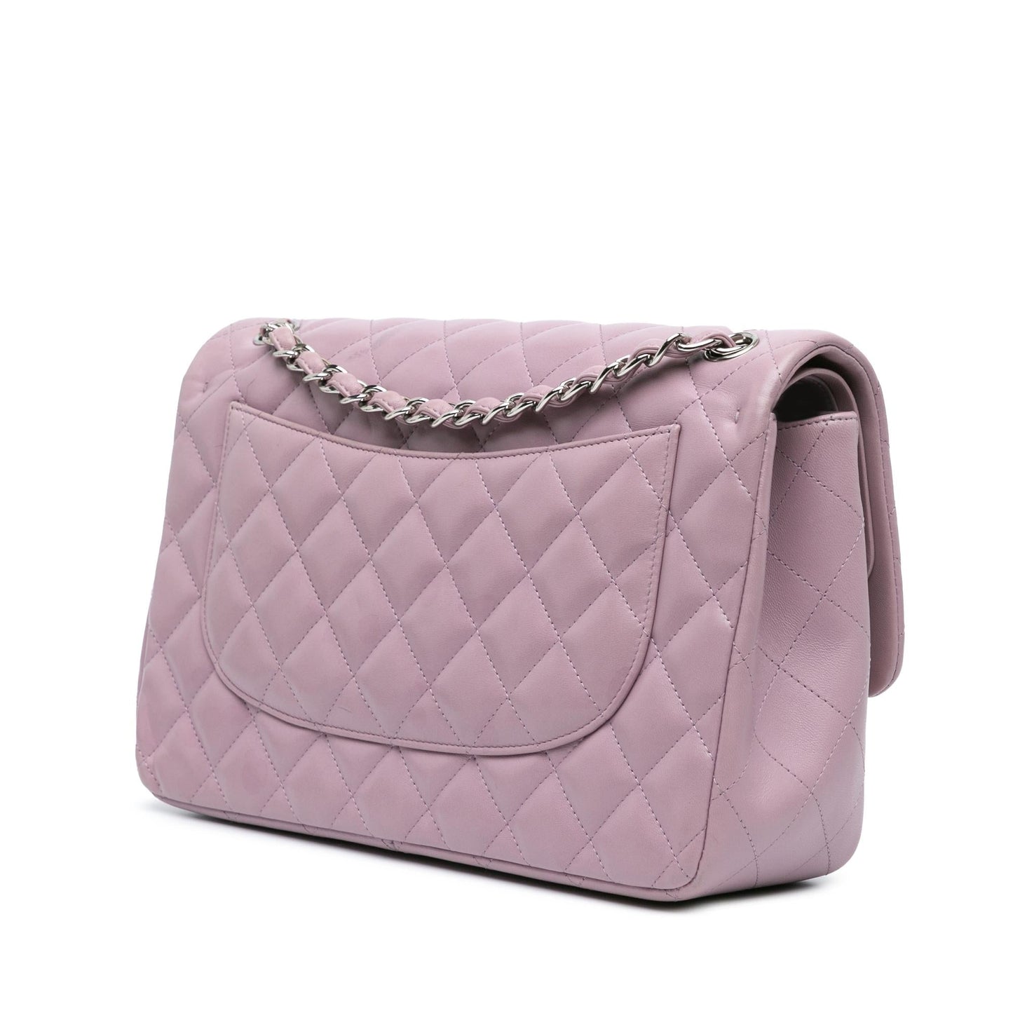 Chanel Jumbo Classic Lambskin Double Flap Handbag Shg I1Narf