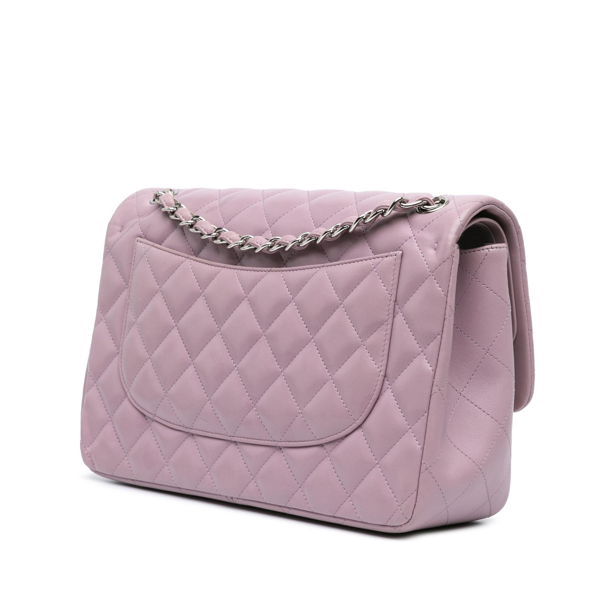 Chanel Jumbo Classic Lambskin Double Flap Handbag Shg I1Narf