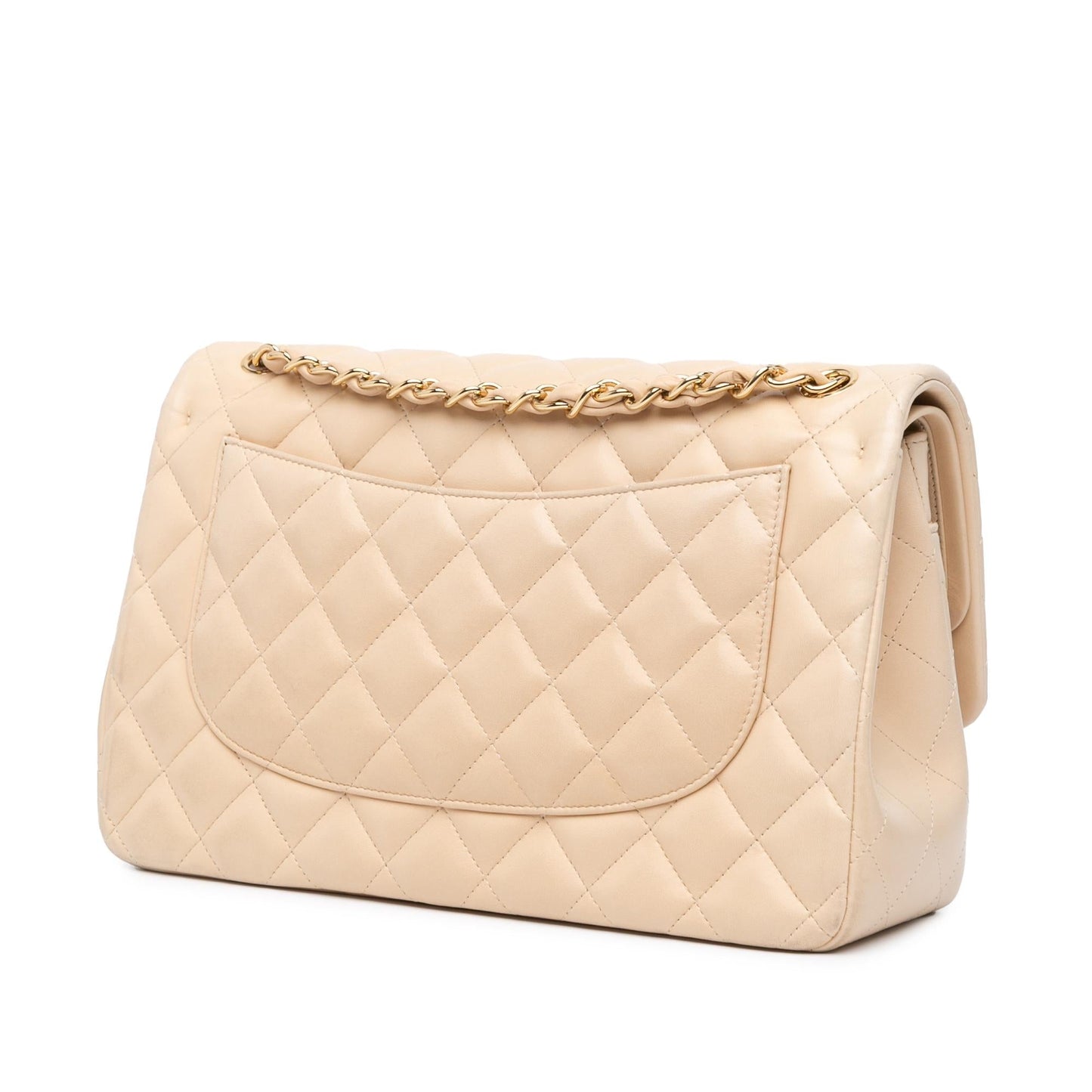 Chanel Jumbo Classic Lambskin Double Flap Handbag Shg Ocalna