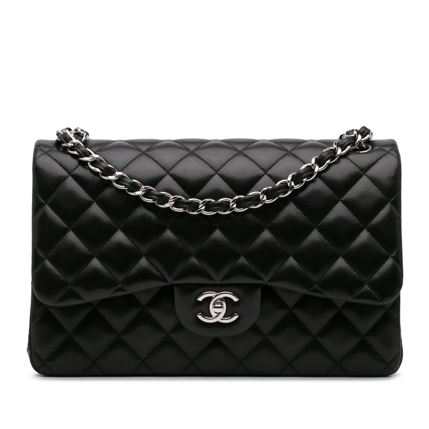 Chanel Jumbo Classic Lambskin Double Flap Handbag Double Flap