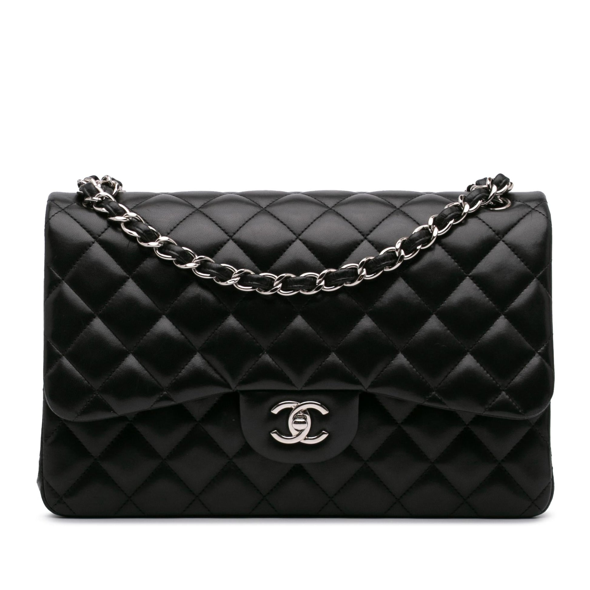 Chanel Jumbo Classic Lambskin Double Flap Handbag Double Flap
