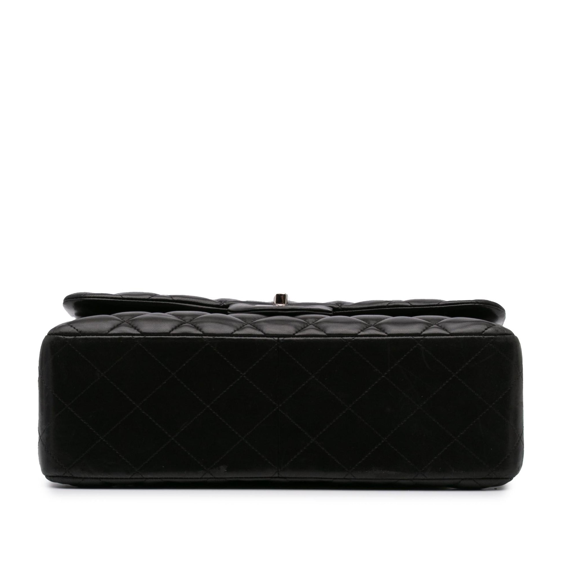 Chanel Jumbo Classic Lambskin Double Flap Handbag Flap 3