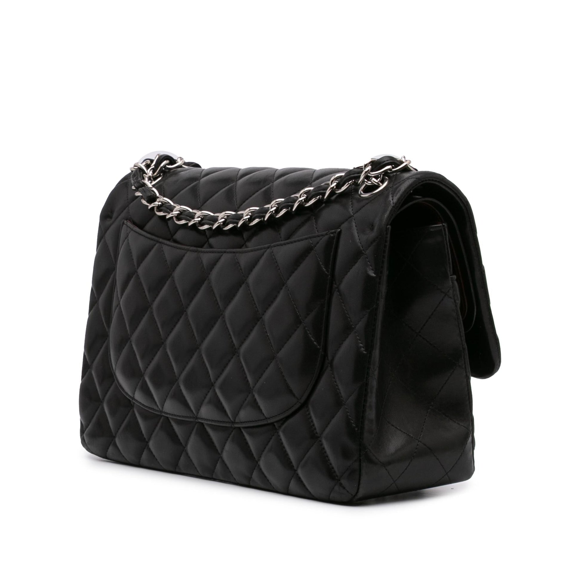 Chanel Jumbo Classic Lambskin Double Flap Handbag Flap 3