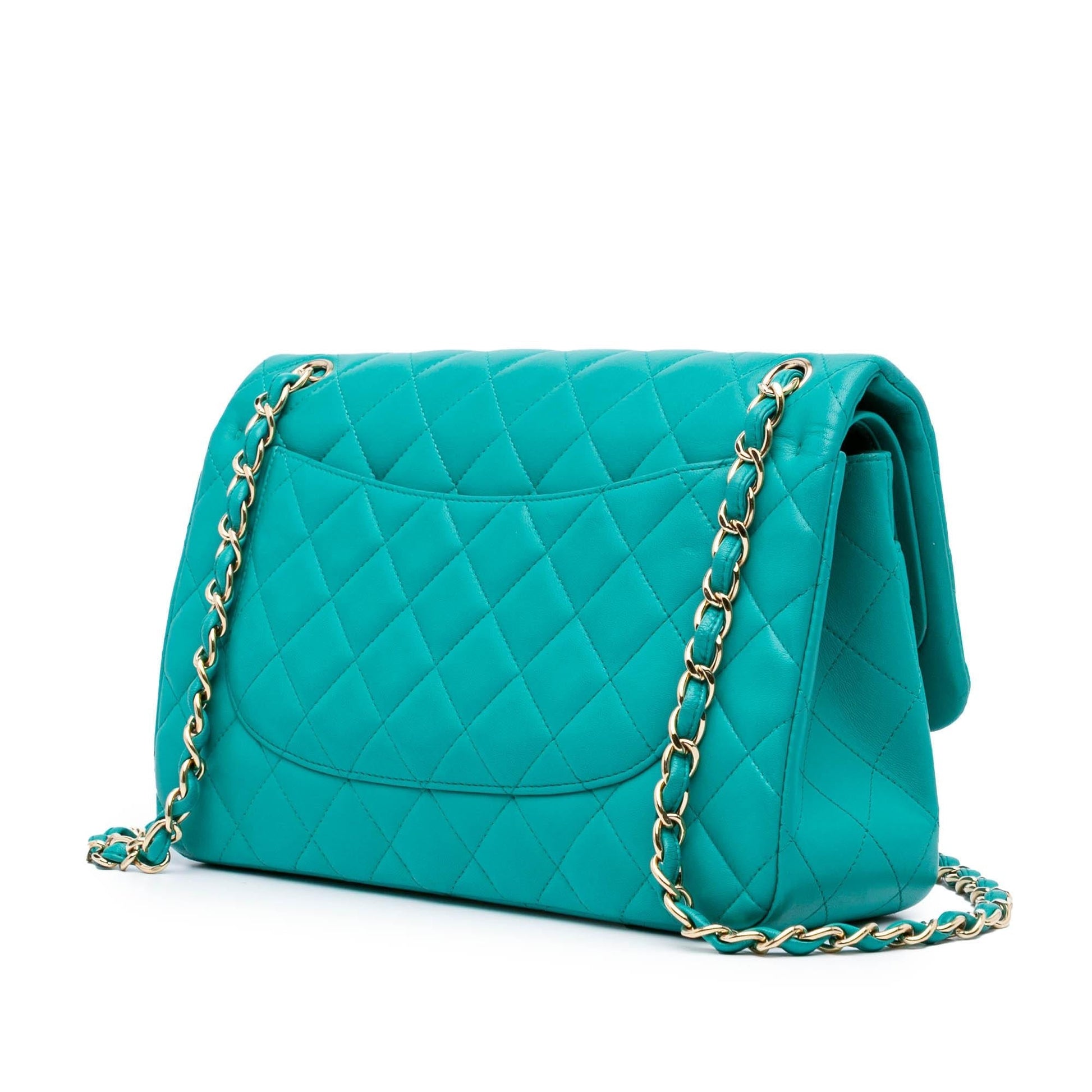 Chanel Jumbo Classic Lambskin Double Flap Handbag Flap 4