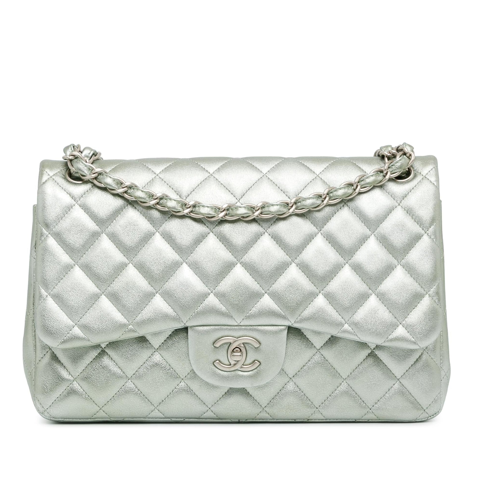 Chanel Jumbo Classic Lambskin Double Flap Handbag Flap 5