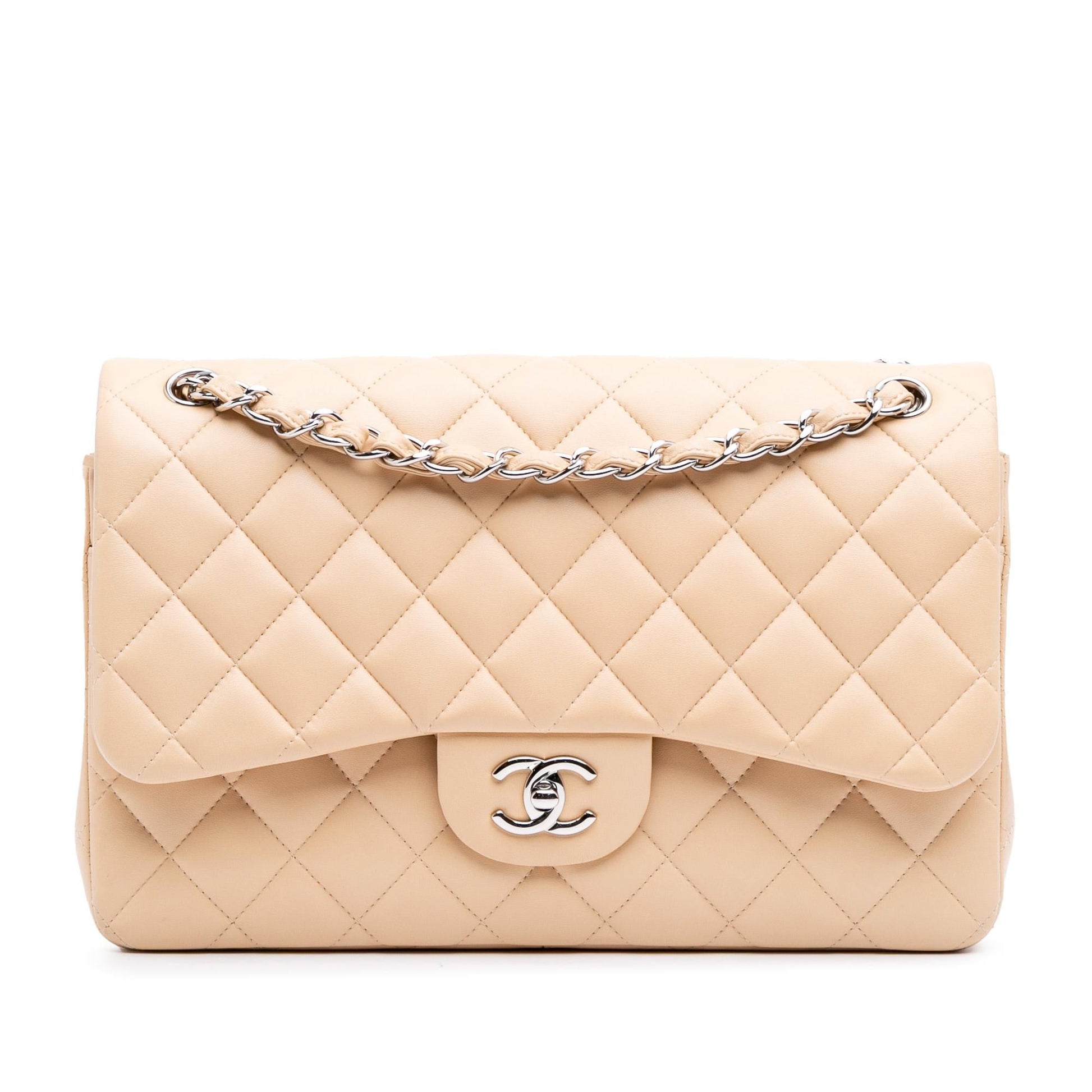 Chanel Jumbo Classic Lambskin Double Flap Handbag Flap 7